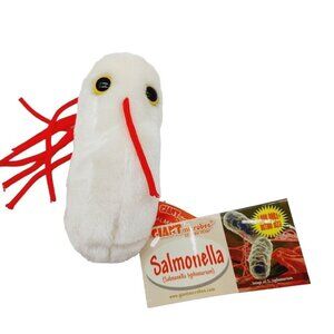 Giant Microbes Plush Salmonella Salmonella Typhimurium 6" White Stuffed
